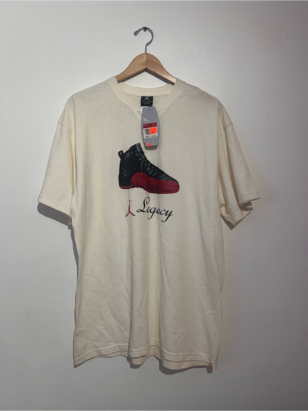 VINTAGE NIKE AIR JORDAN XII MEN'S SHIRT NEW WITH TAGS FLU GAME RARE READ RARE